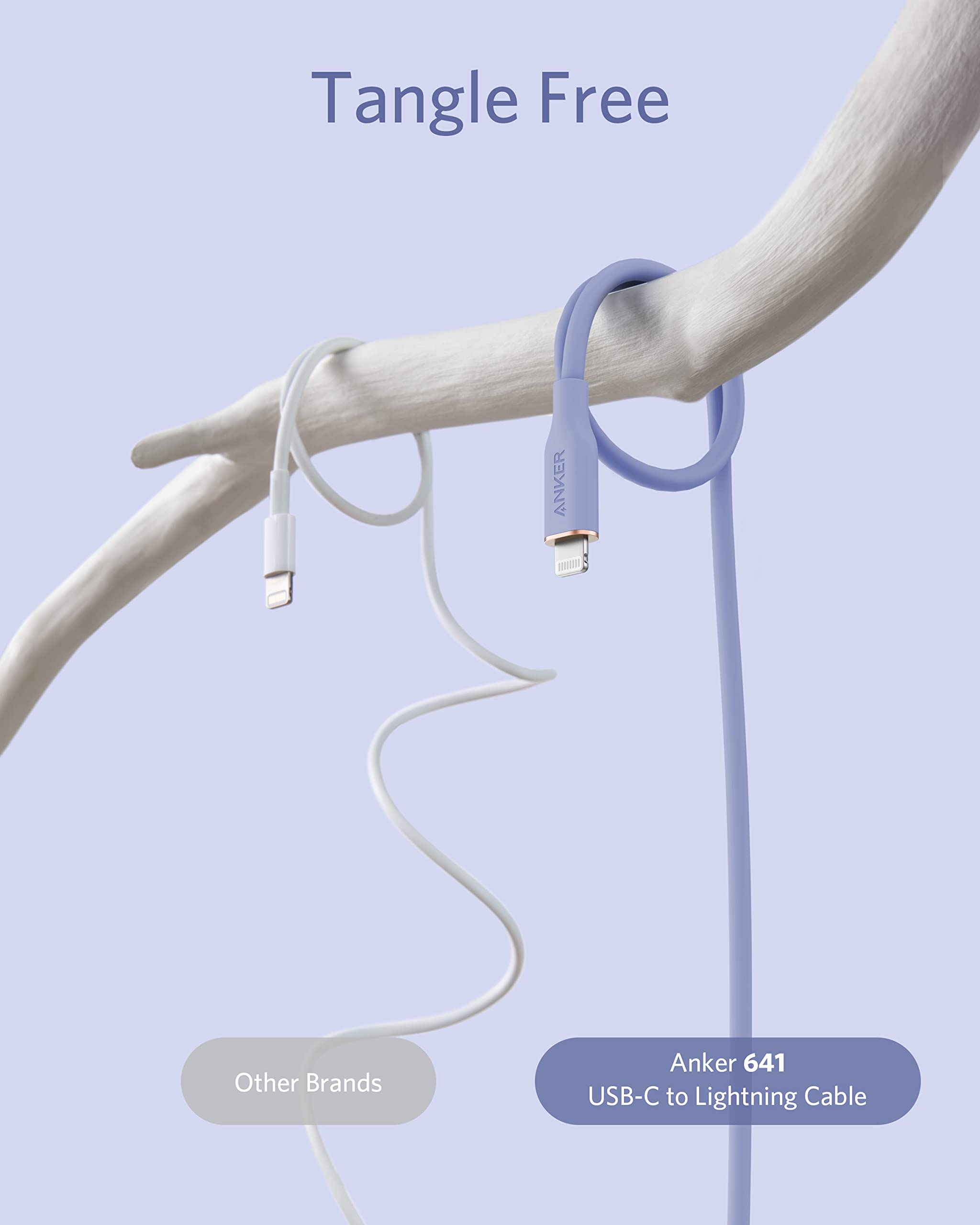 Refurbished Anker 641 USB-C to Lightning Cable (Flow, Silicone)
