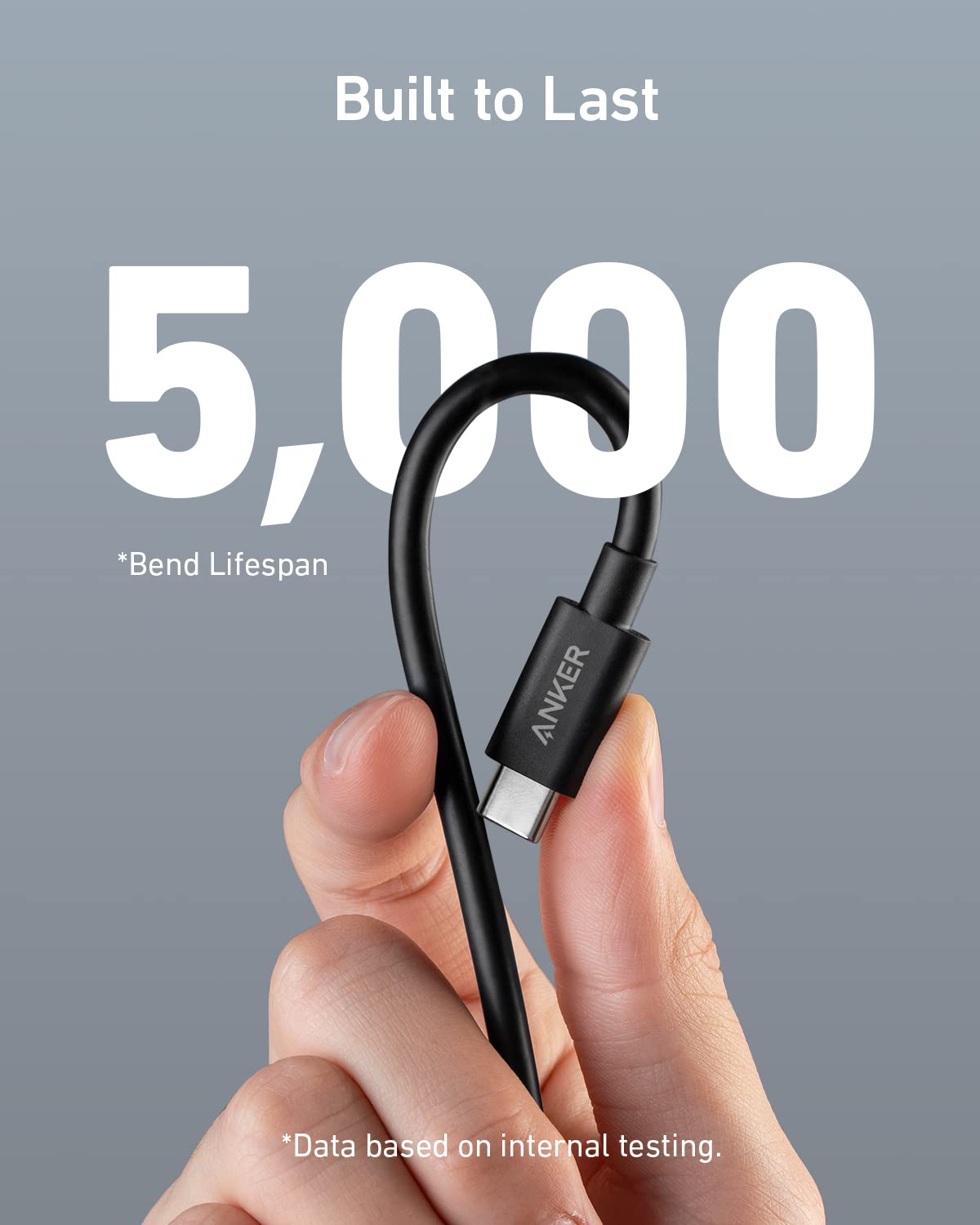 Anker cable with 5000 bend lifespan for durability